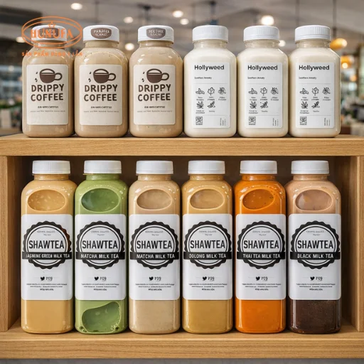 Chai nhựa miệng rộng