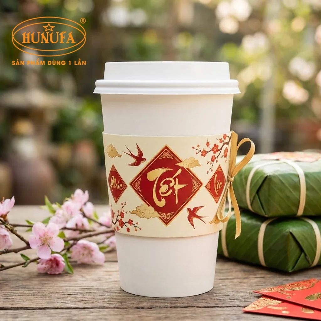 Tổng hợp các mẫu cover ly giấy, ly nhựa chủ đề Tết đẹp 2026