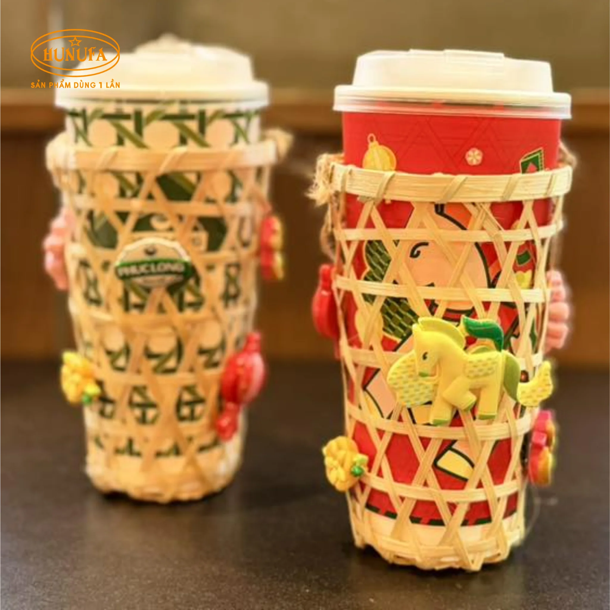 Ly giấy Phúc Long Tết 2026 - Thiết kế mùa xuân nổi bật, đậm chất thương hiệu