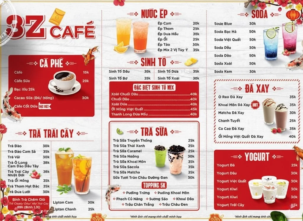 50+ Mẫu menu trà sữa Tết giúp quán tăng doanh thu dịp Tết hiệu quả