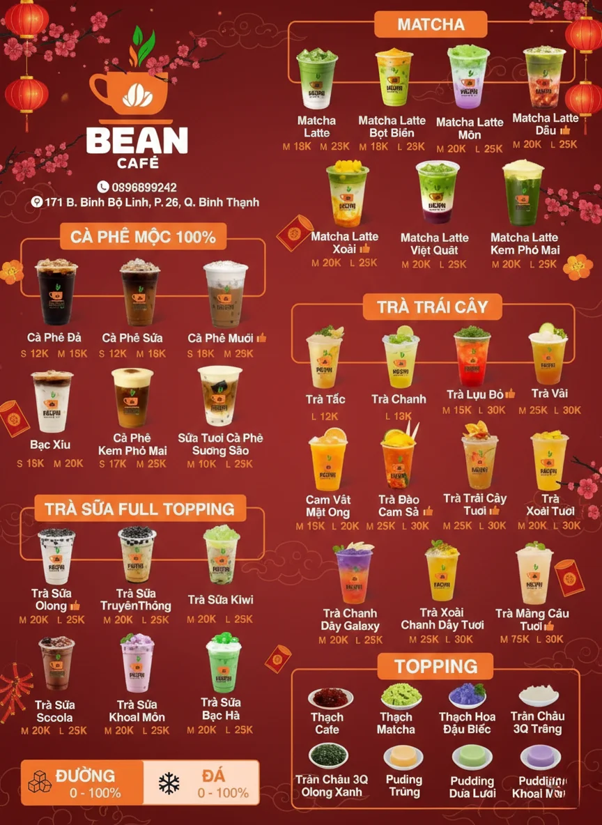 50+ Mẫu menu trà sữa Tết giúp quán tăng doanh thu dịp Tết hiệu quả