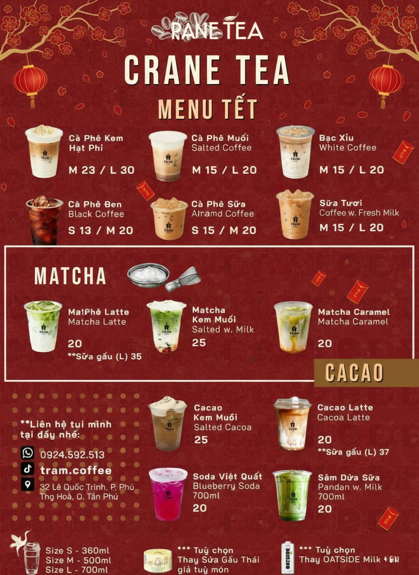 50+ Mẫu menu trà sữa Tết giúp quán tăng doanh thu dịp Tết hiệu quả
