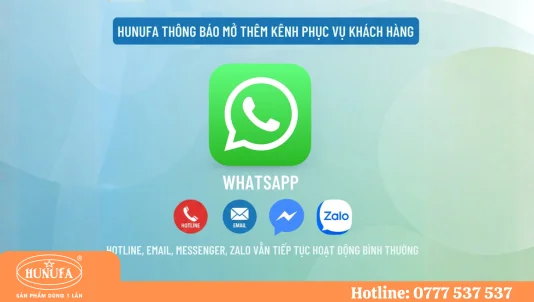Thông báo mở thêm kênh WhatsApp hỗ trợ khách hàng nhanh chóng, tiện lợi