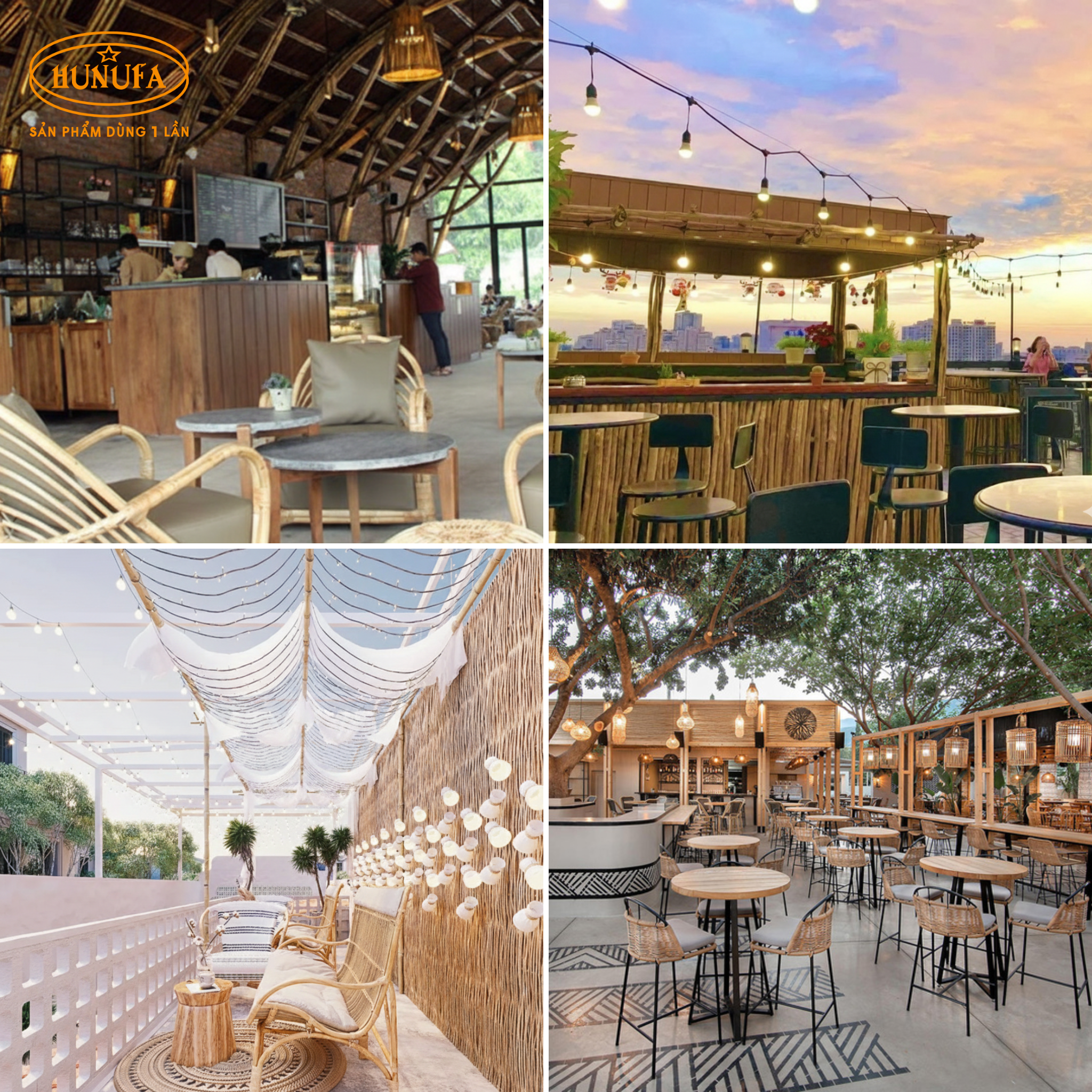 15+ Mẫu trang trí quán cafe bằng tre, trúc đẹp, tiết kiệm chi phí