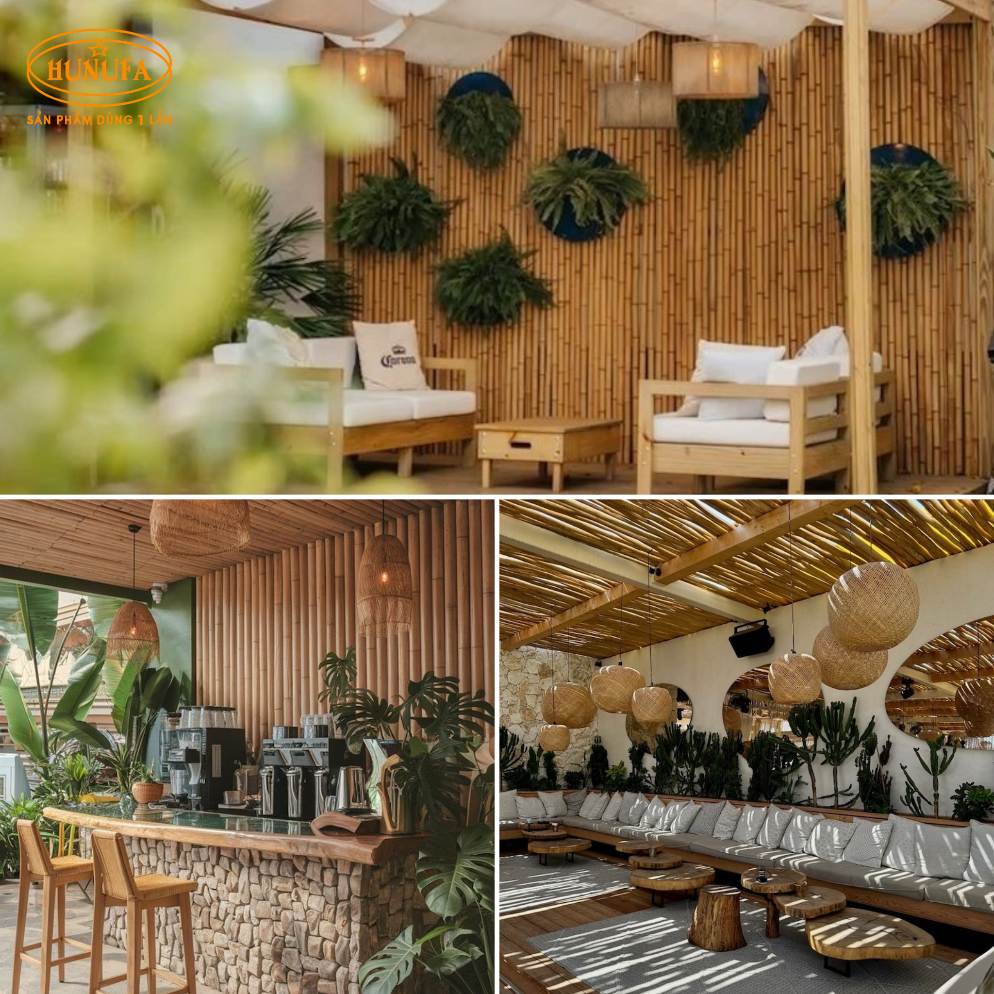 15+ Mẫu trang trí quán cafe bằng tre, trúc đẹp, tiết kiệm chi phí