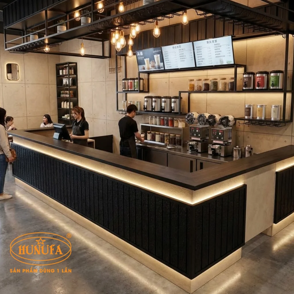 30+ Mẫu thiết kế, trang trí quầy trà sữa đẹp, hiện đại