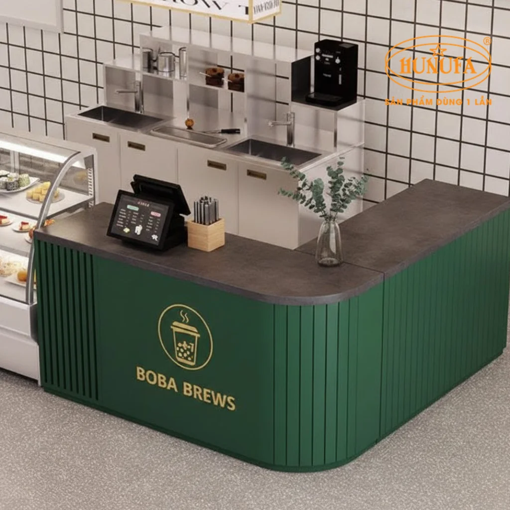 30+ Mẫu thiết kế, trang trí quầy trà sữa đẹp, hiện đại