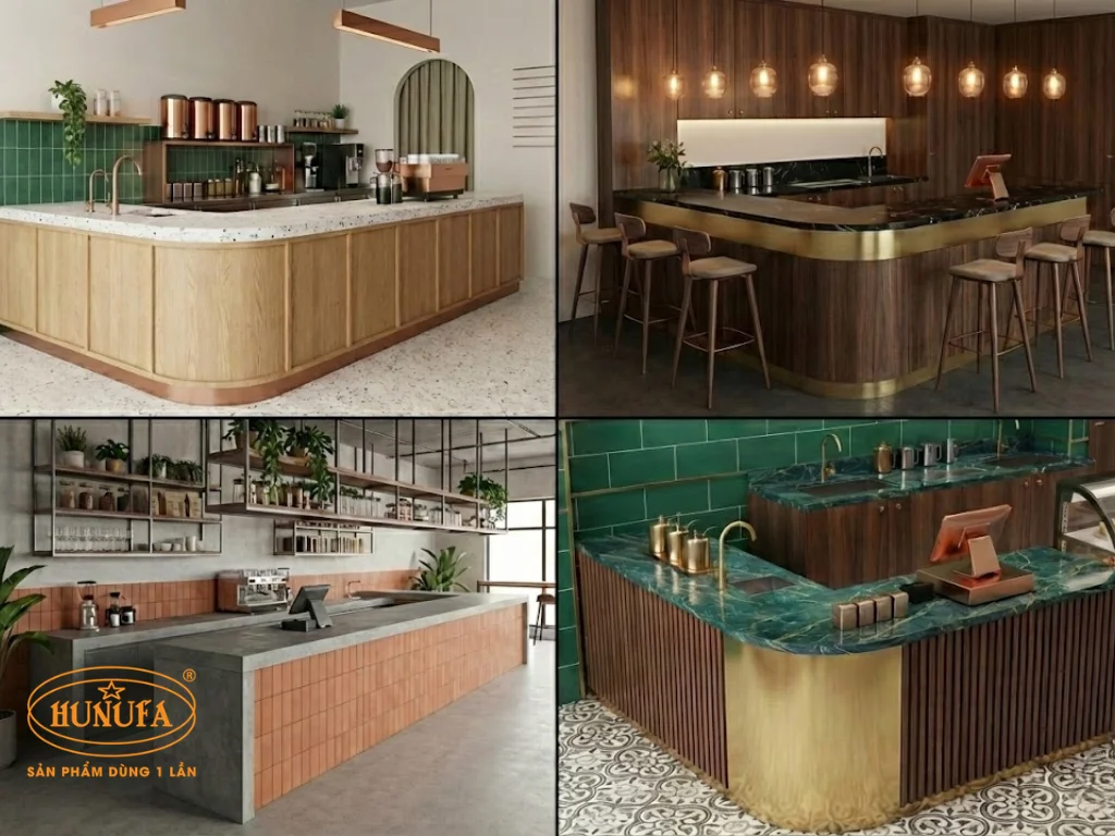 30+ Mẫu thiết kế, trang trí quầy trà sữa đẹp, hiện đại