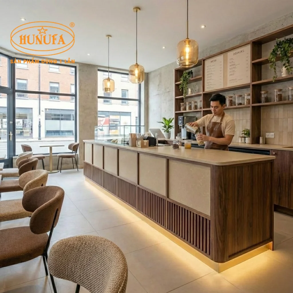 30+ Mẫu thiết kế, trang trí quầy trà sữa đẹp, hiện đại