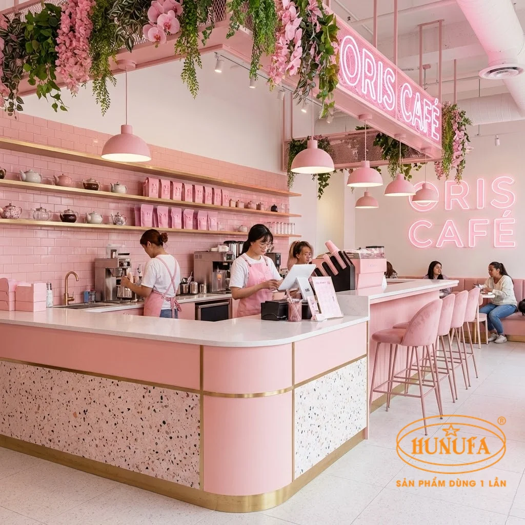 30+ Mẫu thiết kế, trang trí quầy trà sữa đẹp, hiện đại