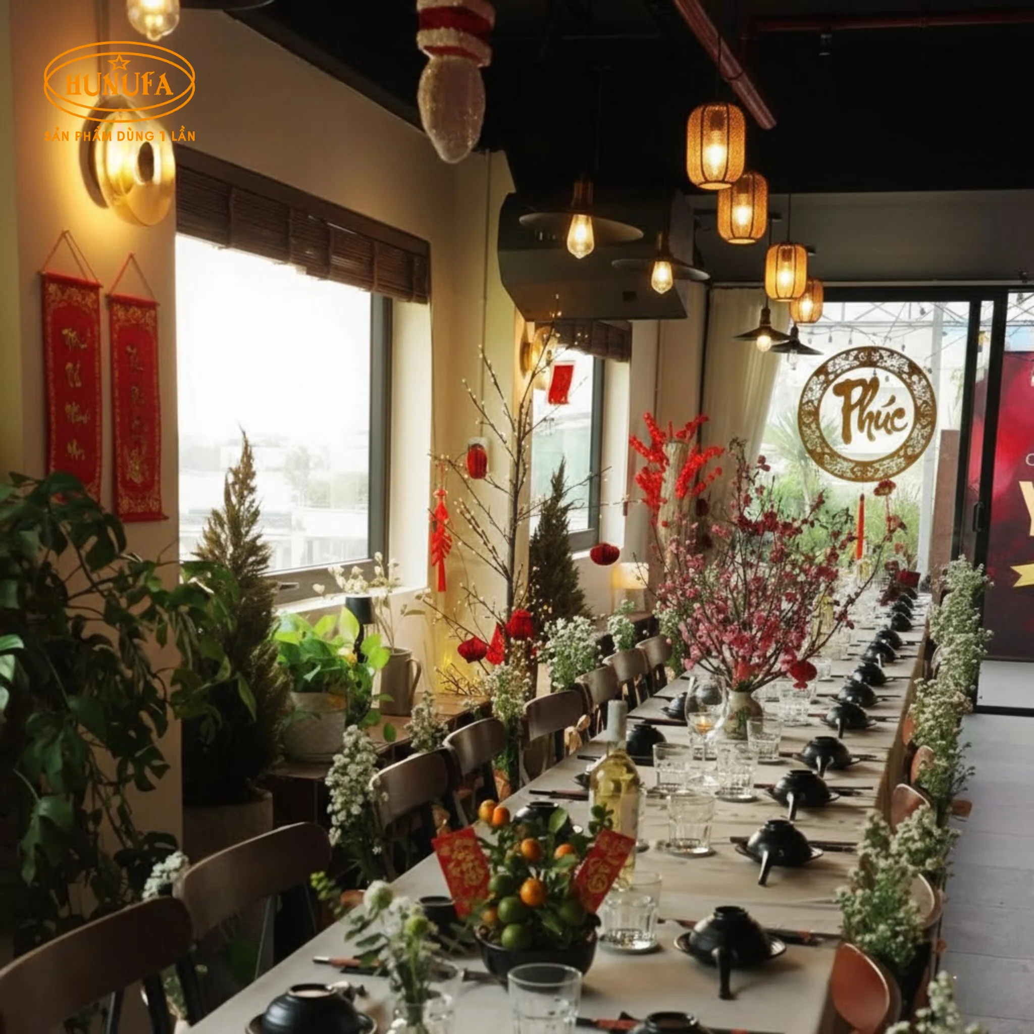 10+ Ý tưởng trang trí quán ăn ngày Tết Bính Ngọ đẹp, hút khách