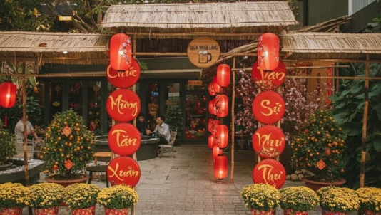 99+ Ý tưởng trang trí tết quán nhậu đơn giản, hút khách đầu năm