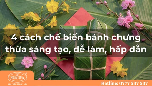cách chế biến bánh chưng thừa sáng tạo, dễ làm, hấp dẫn