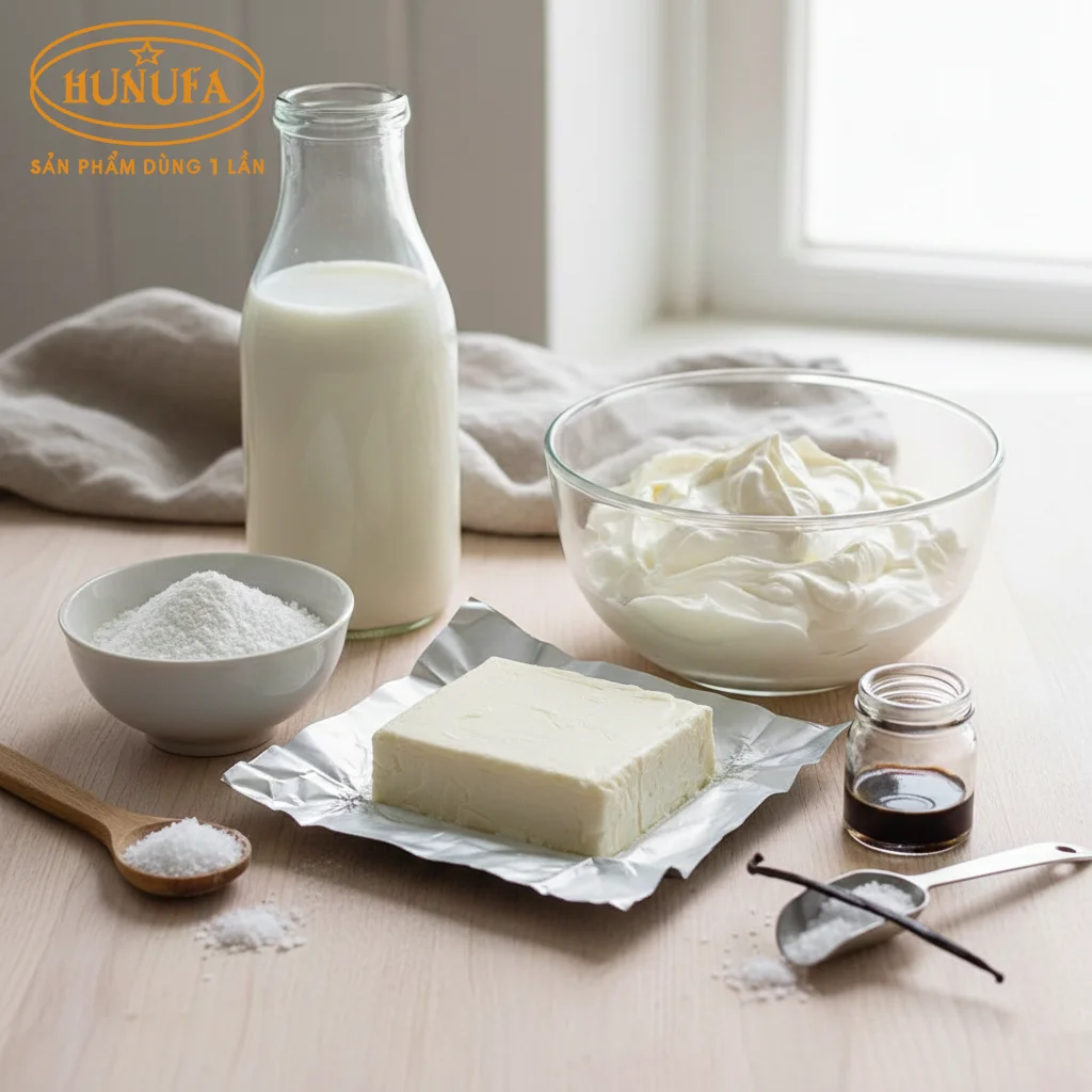 Cách Làm Kem Phô Mai Mặn Bằng Whipping Cream Đơn Giản