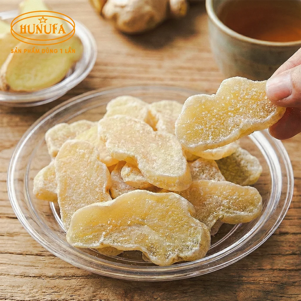 Cách làm mứt gừng trắng đẹp, bám nhiều đường