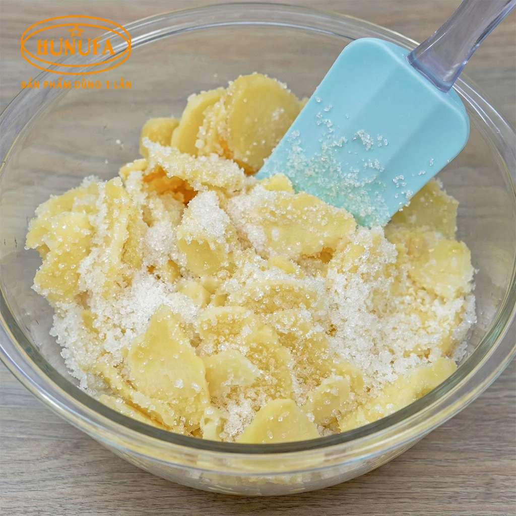 Cách làm mứt gừng trắng đẹp, bám nhiều đường