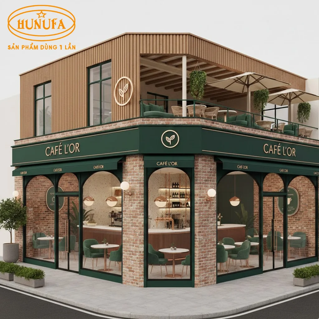 Top 10+ mẫu thiết kế quán cafe 2 mặt tiền dễ dàng thu hút khách