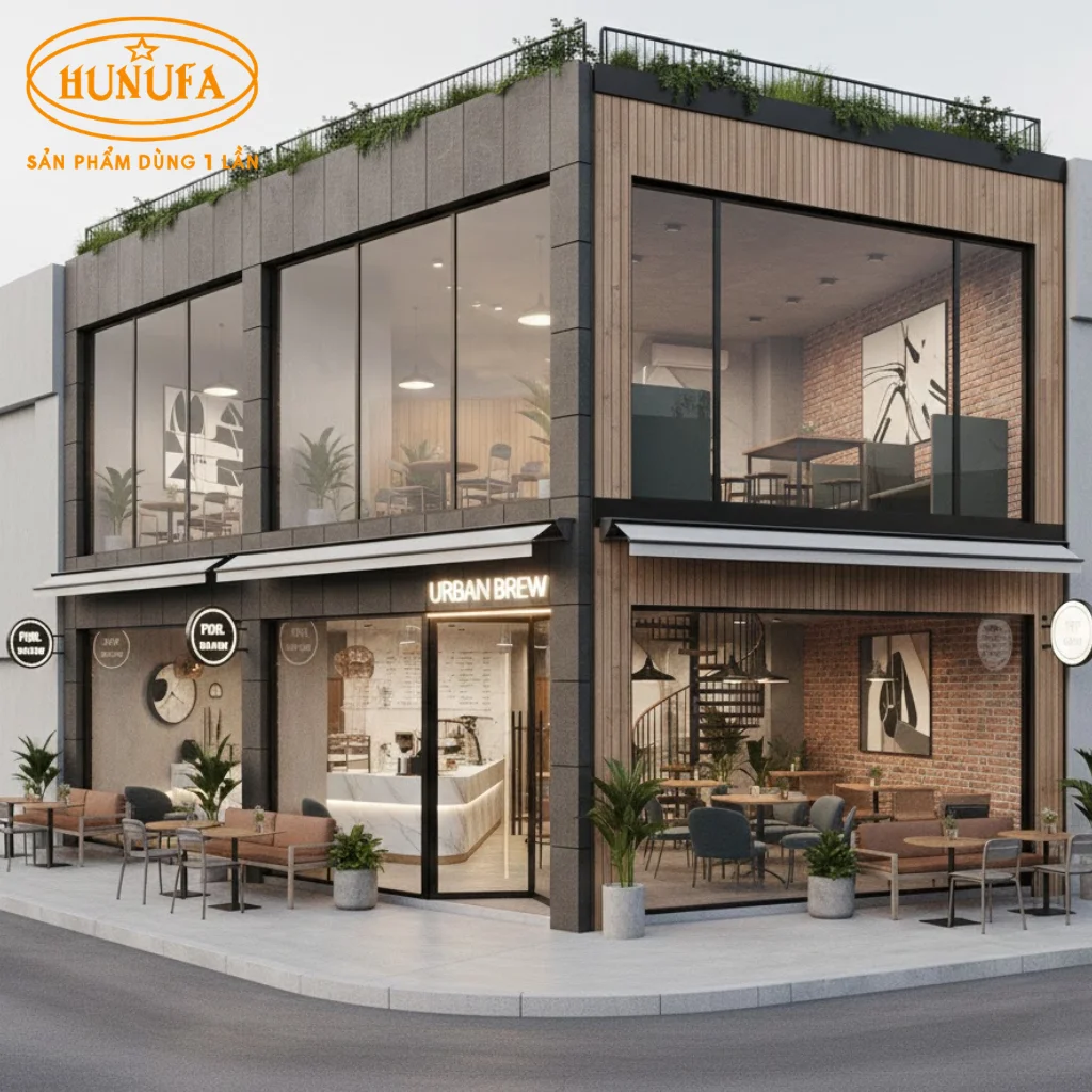 Top 10+ mẫu thiết kế quán cafe 2 mặt tiền dễ dàng thu hút khách