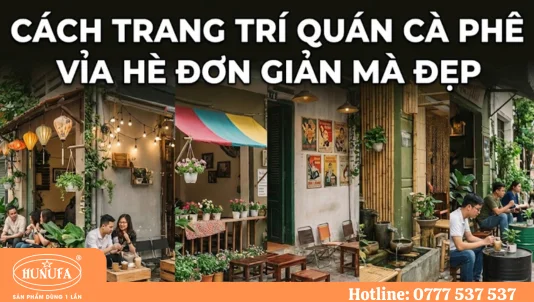 Cách trang trí quán cà phê vỉa hè