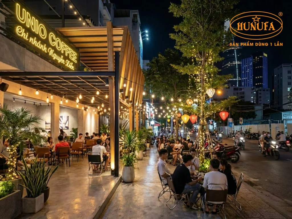 Cách trang trí quán cà phê vỉa hè