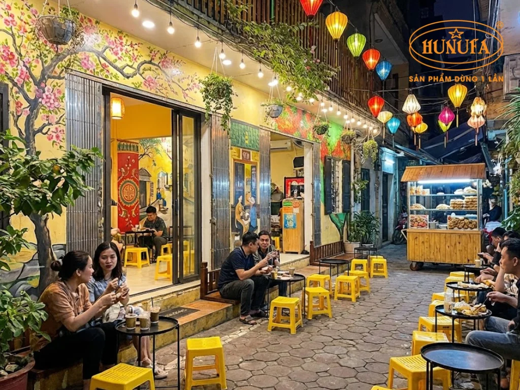 Cách trang trí quán cà phê vỉa hè