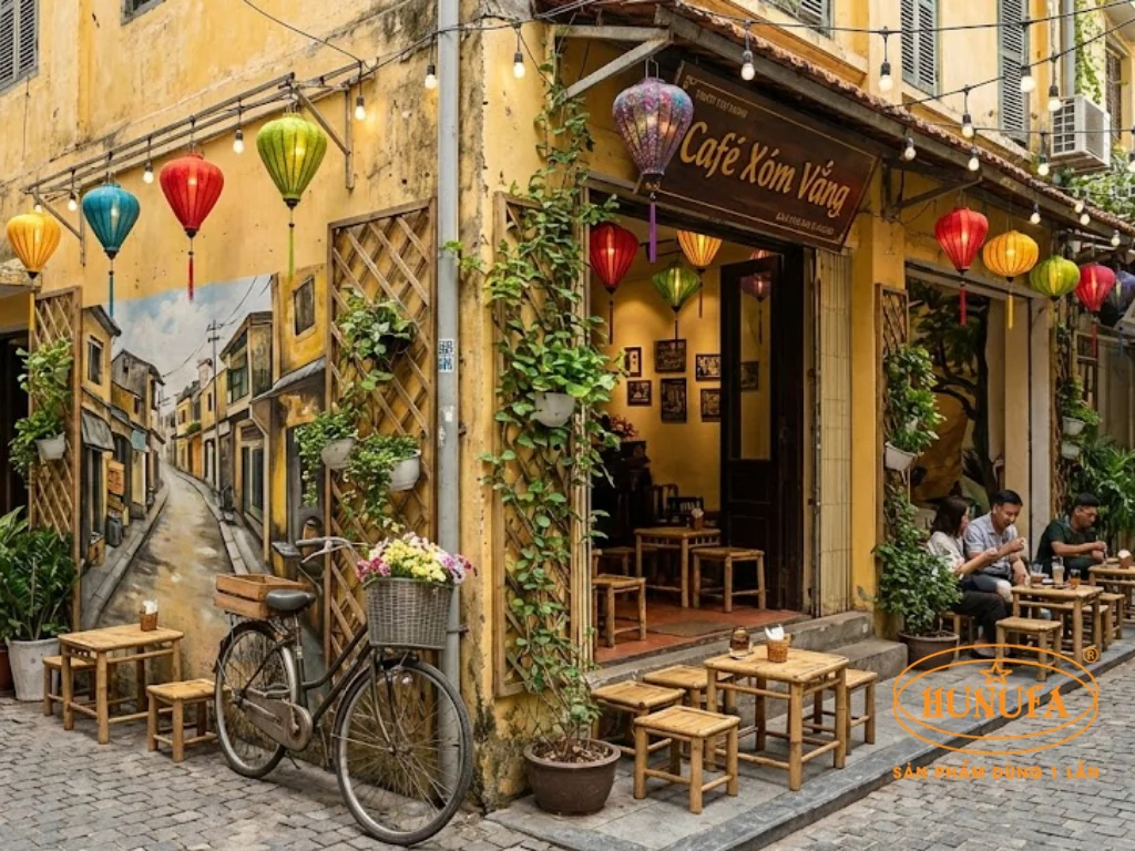 Cách trang trí quán cà phê vỉa hè
