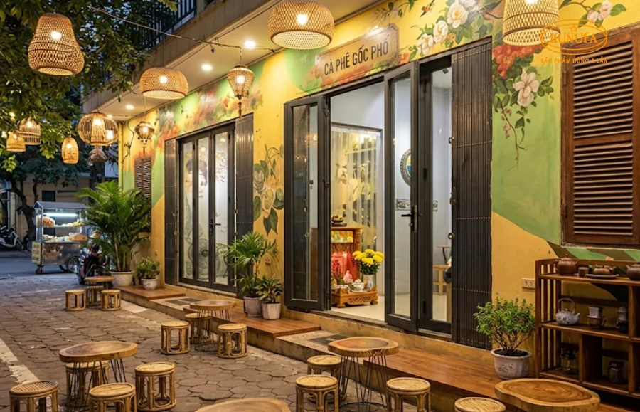 cách trang trí quán cafe cóc