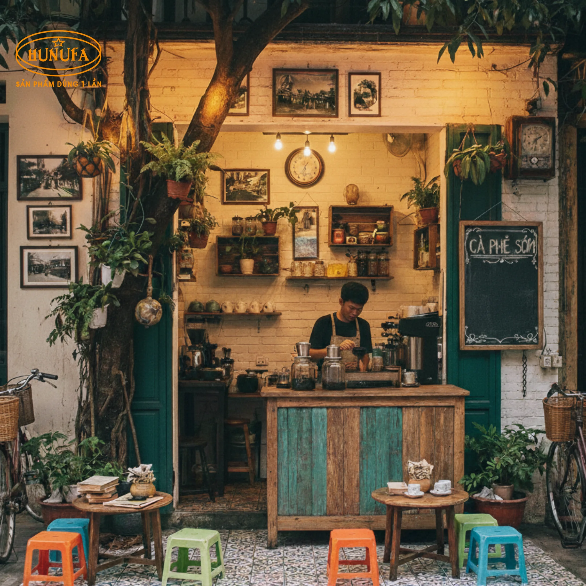 10 cách trang trí quán cafe cóc đẹp, ấn tượng mà vẫn hút khách