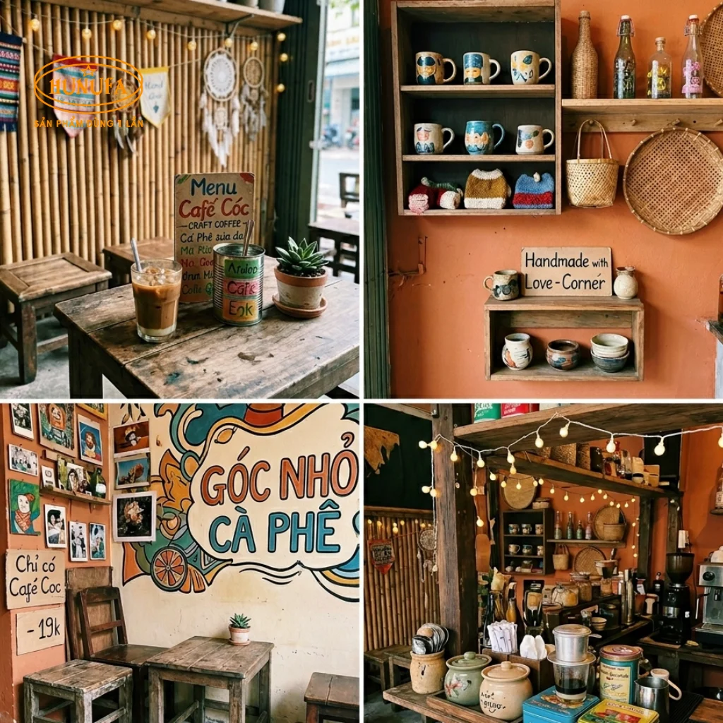 Cách trang trí quán cafe cóc: 15+ Ý tưởng decor độc đáo, tối ưu không gian
