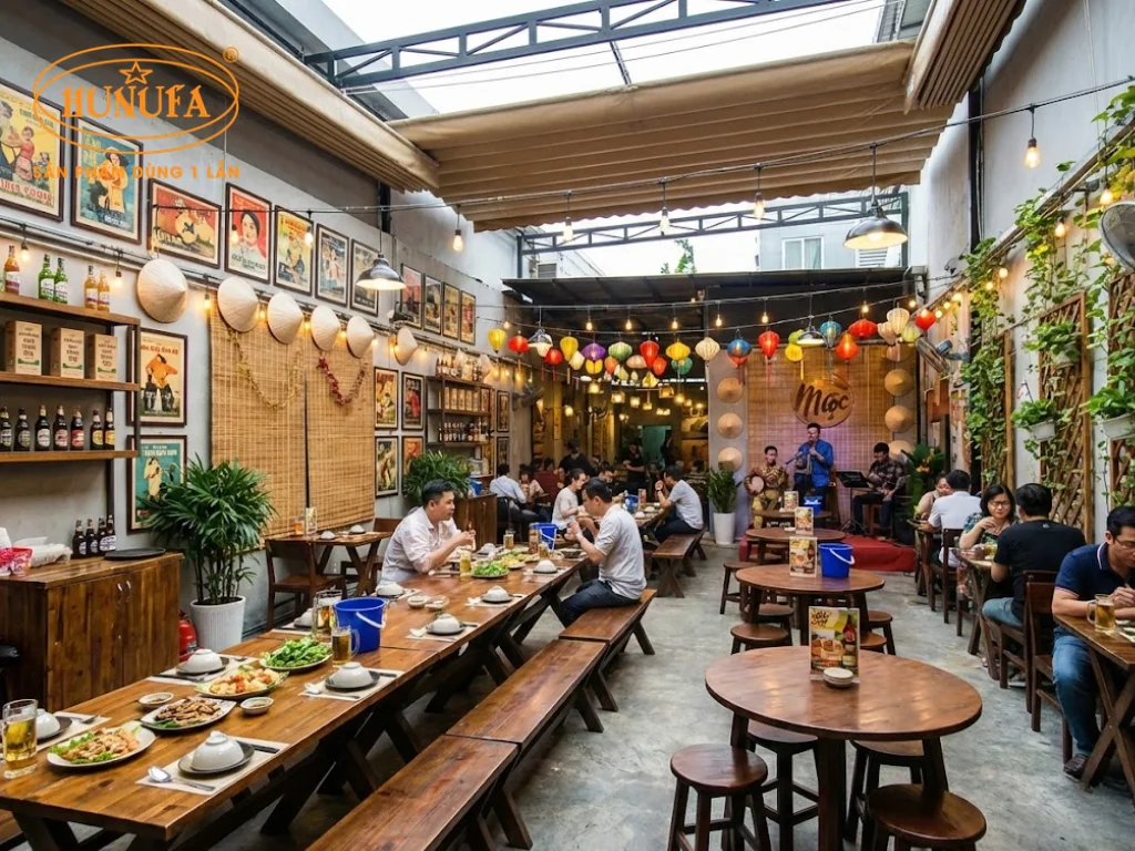 Cách trang trí quán nhậu