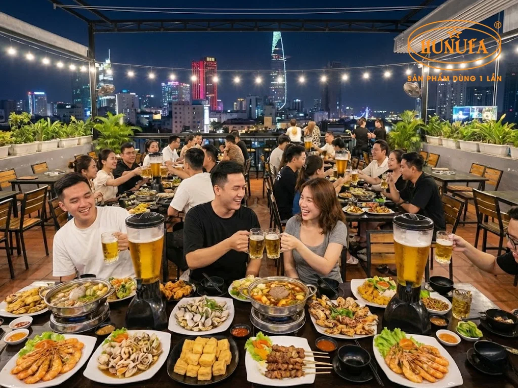 Cách trang trí quán nhậu