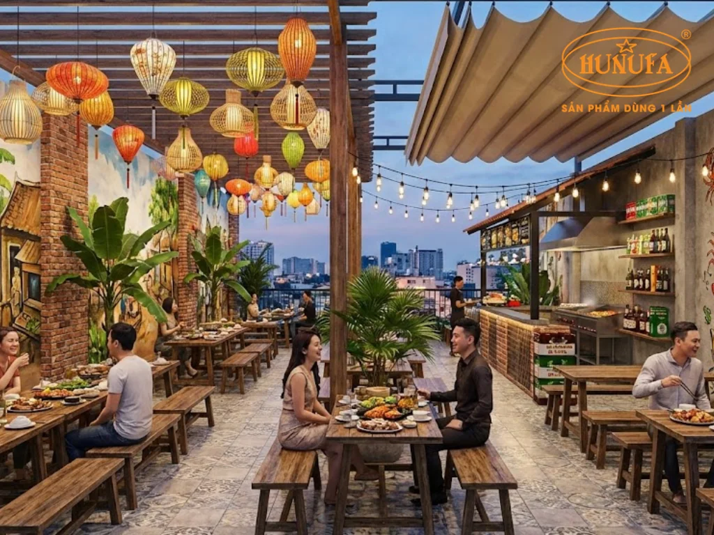 Cách trang trí quán nhậu