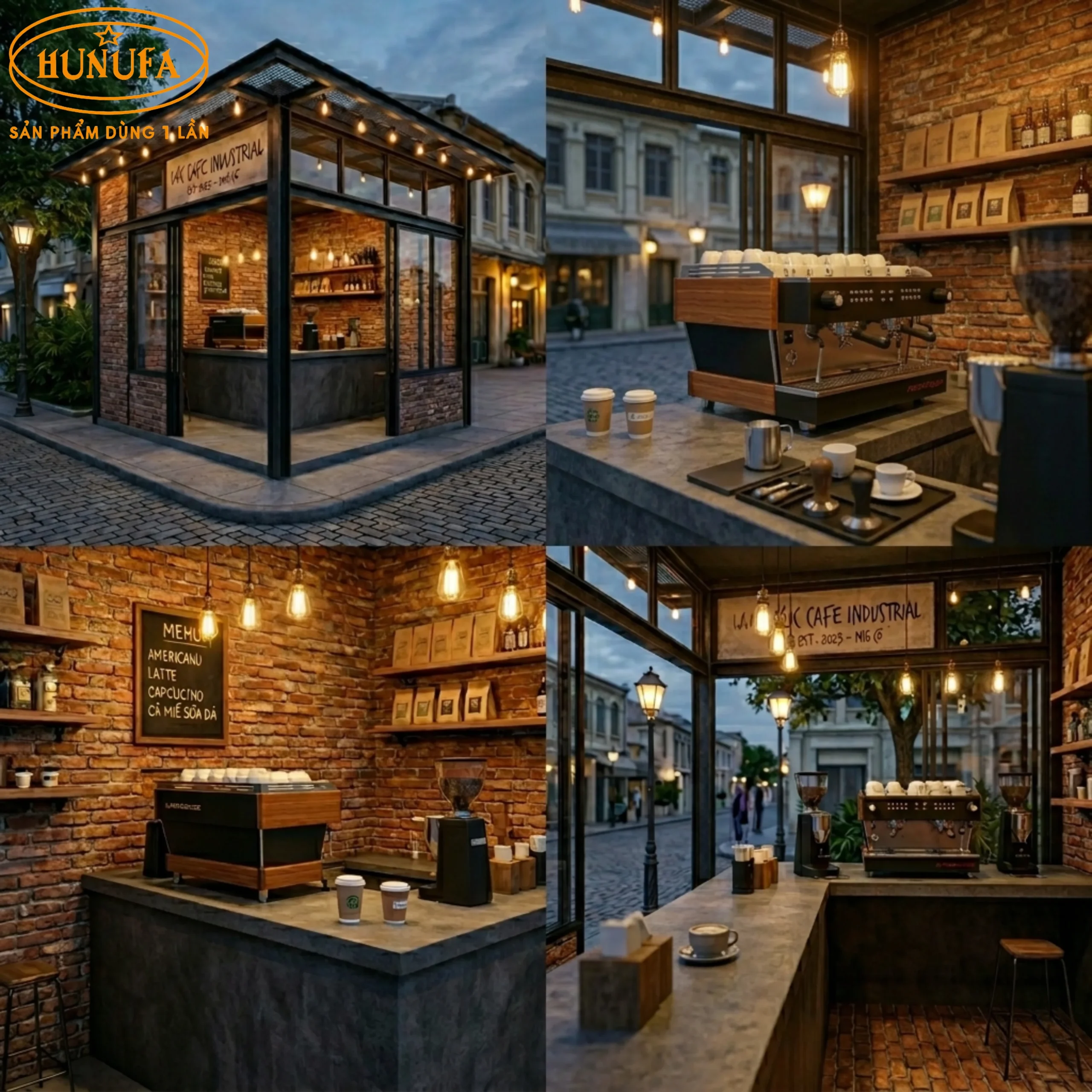 20+ Mẫu trang trí thiết kế quán cà phê góc 2 mặt tiền đẹp