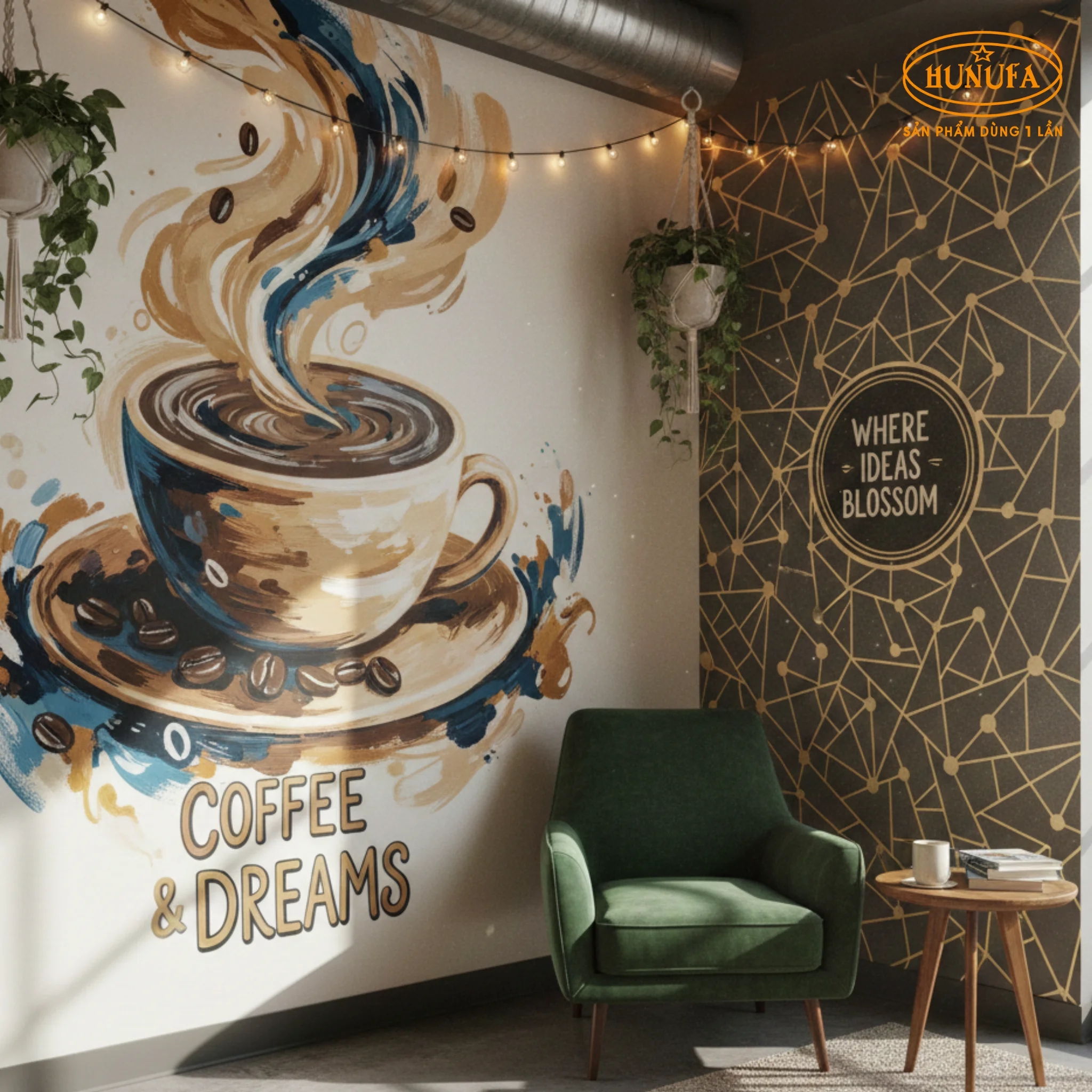 30+ Mẫu trang trí góc quán cafe đẹp, chụp ảnh check-in hút khách hiệu quả