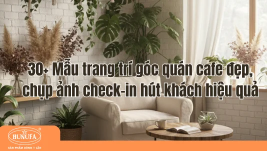 30+ Mẫu trang trí góc quán cafe đẹp, chụp ảnh check-in hút khách hiệu quả