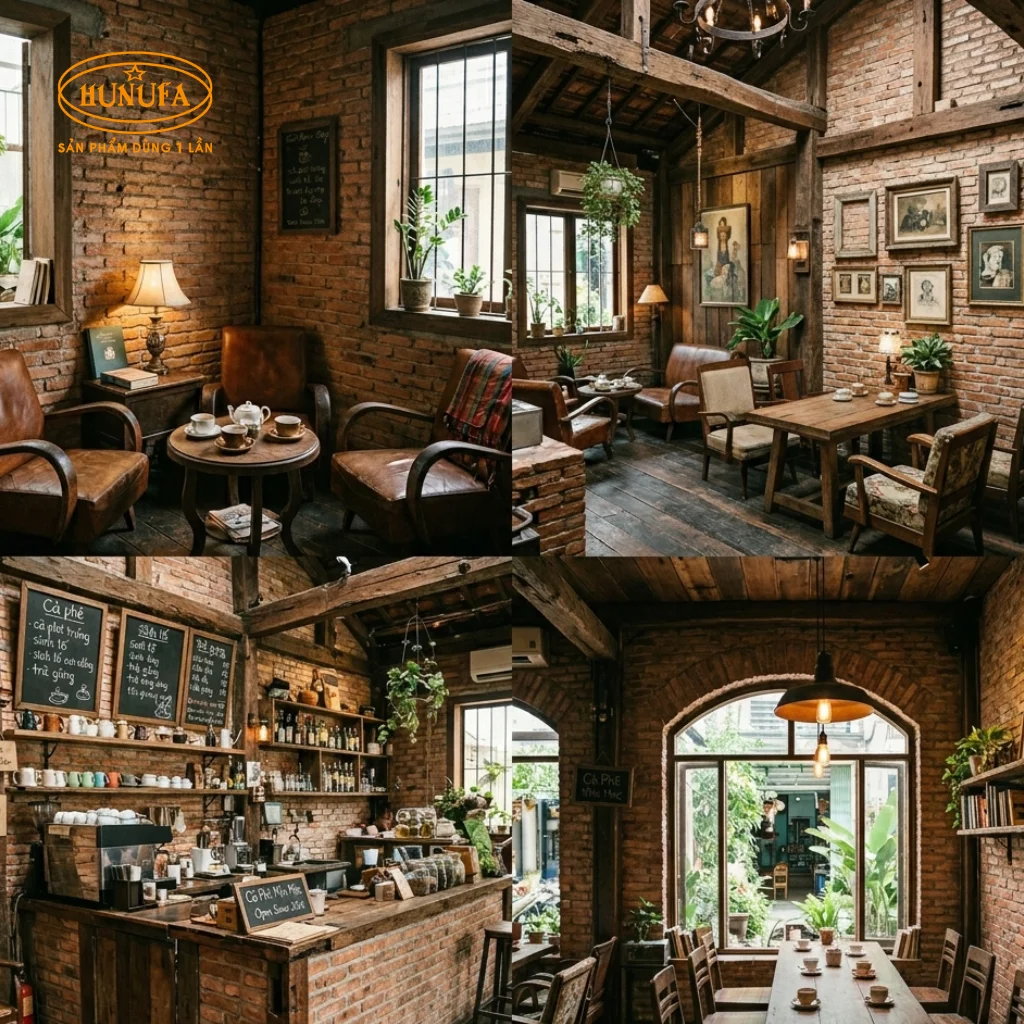 trang trí quán cafe phong cách cổ điển