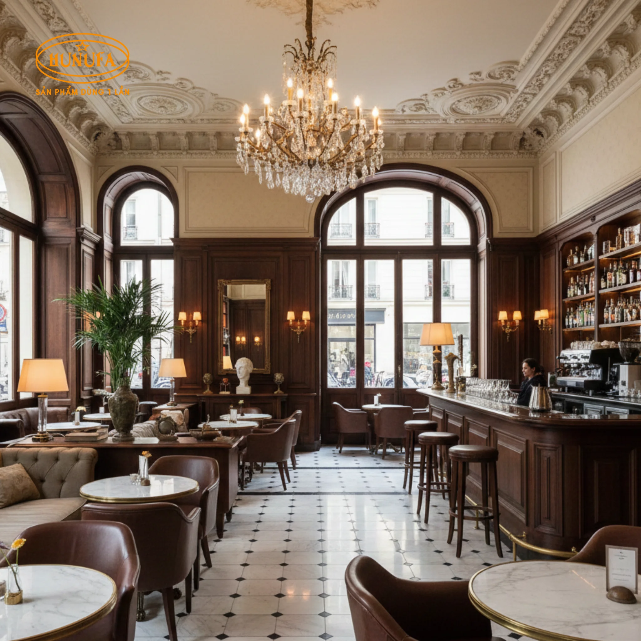 15+ Mẫu trang trí quán cafe phong cách cổ điển đẹp, sang trọng, dễ hút khách