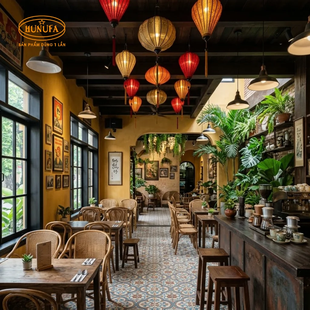 trang trí quán cafe phong cách cổ điển