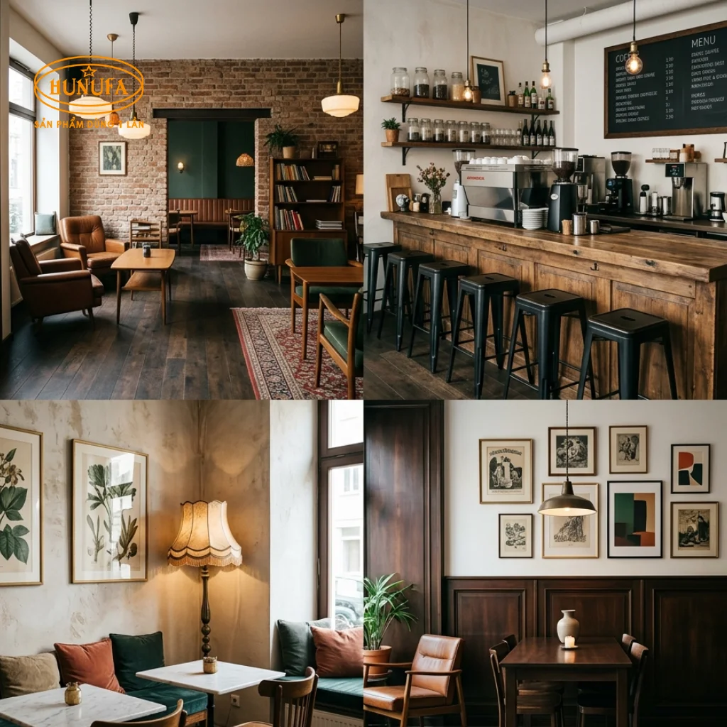 15+ Mẫu trang trí quán cafe phong cách cổ điển đẹp, sang trọng được ưa chuộng nhất