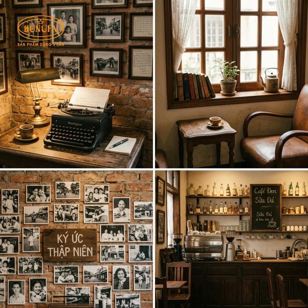 trang trí quán cafe phong cách cổ điển