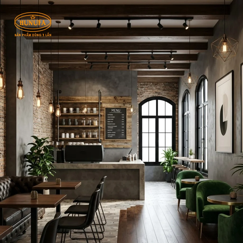 trang trí quán cafe phong cách cổ điển