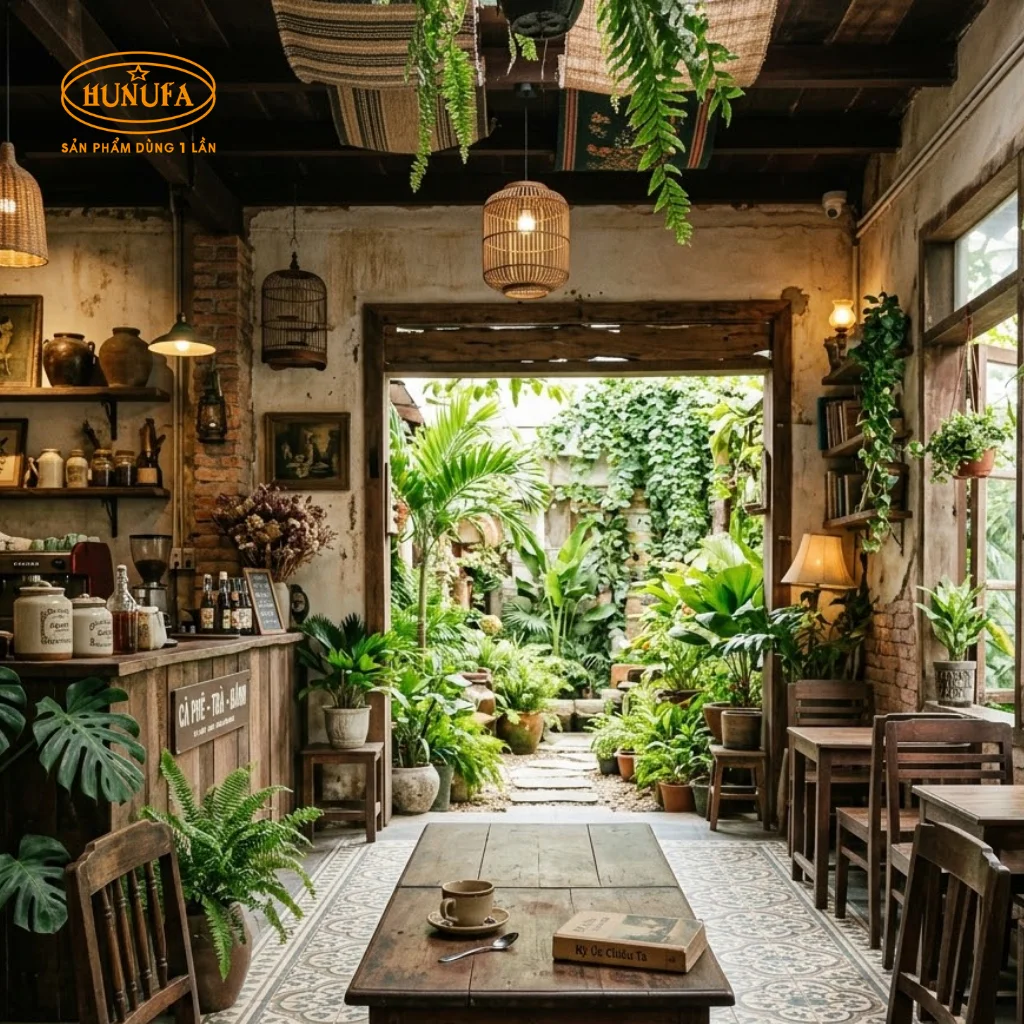 trang trí quán cafe phong cách cổ điển