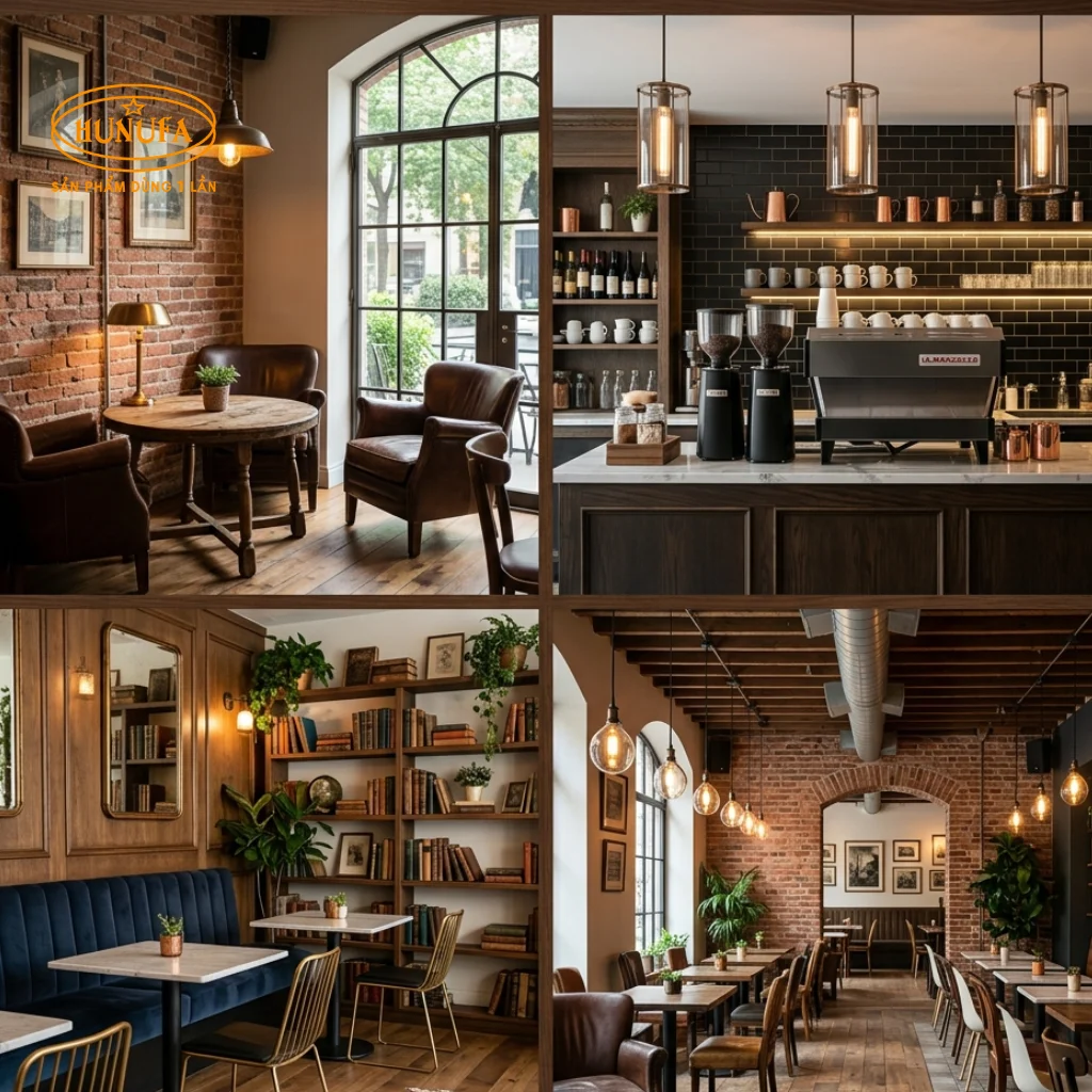 15+ Mẫu trang trí quán cafe phong cách cổ điển đẹp, sang trọng được ưa chuộng nhất