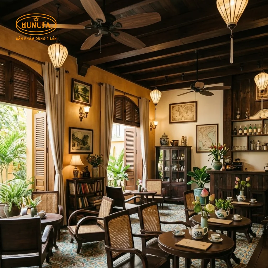 trang trí quán cafe phong cách cổ điển
