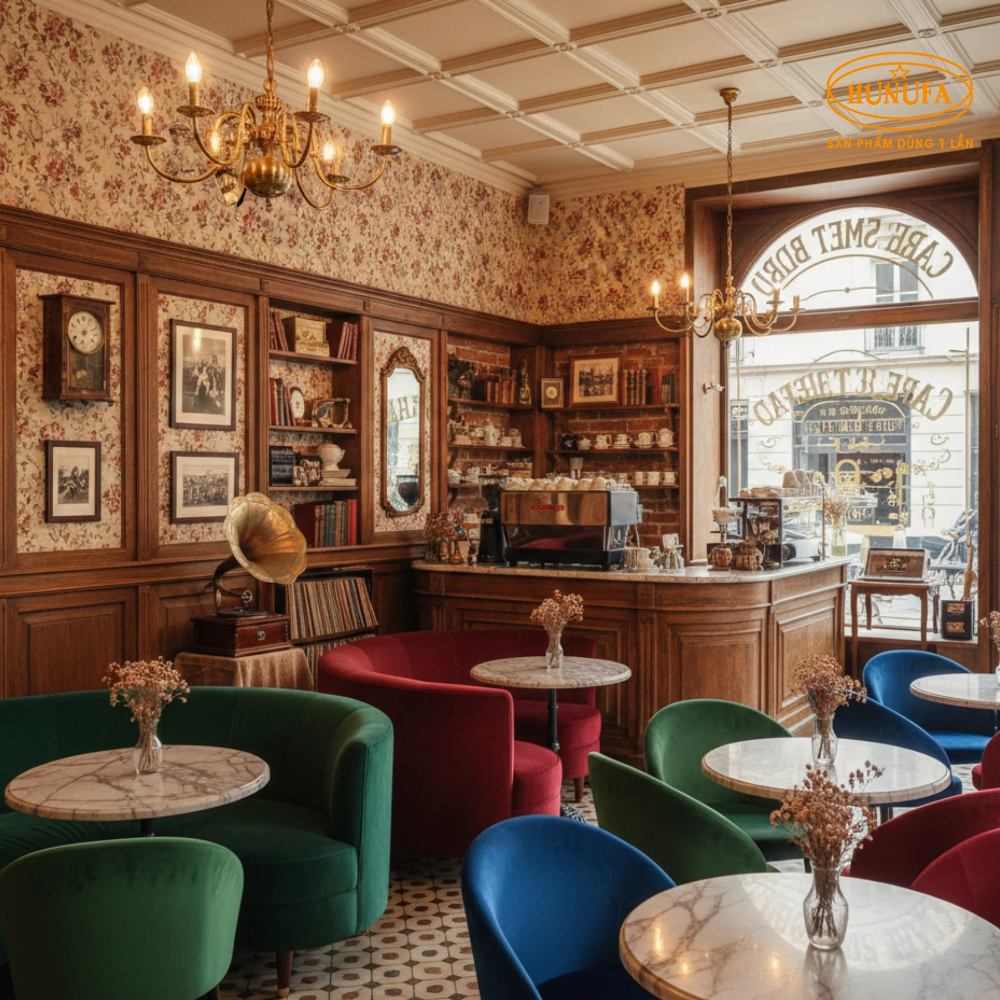 15+ Mẫu trang trí quán cafe phong cách cổ điển đẹp, sang trọng, dễ hút khách