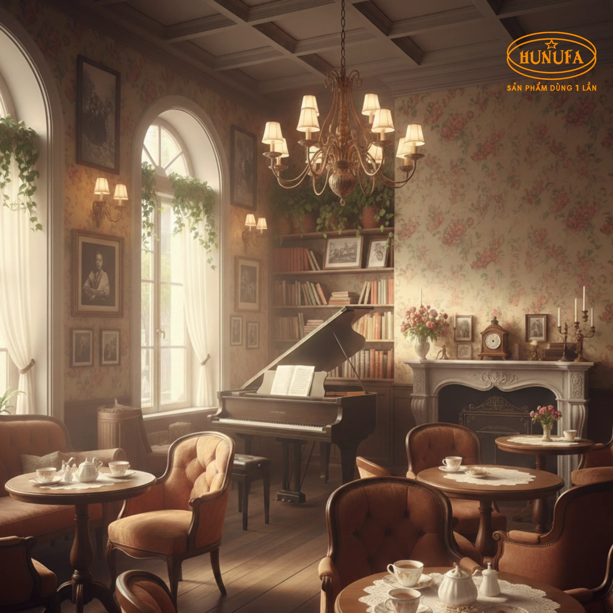 15+ Mẫu trang trí quán cafe phong cách cổ điển đẹp, sang trọng, dễ hút khách