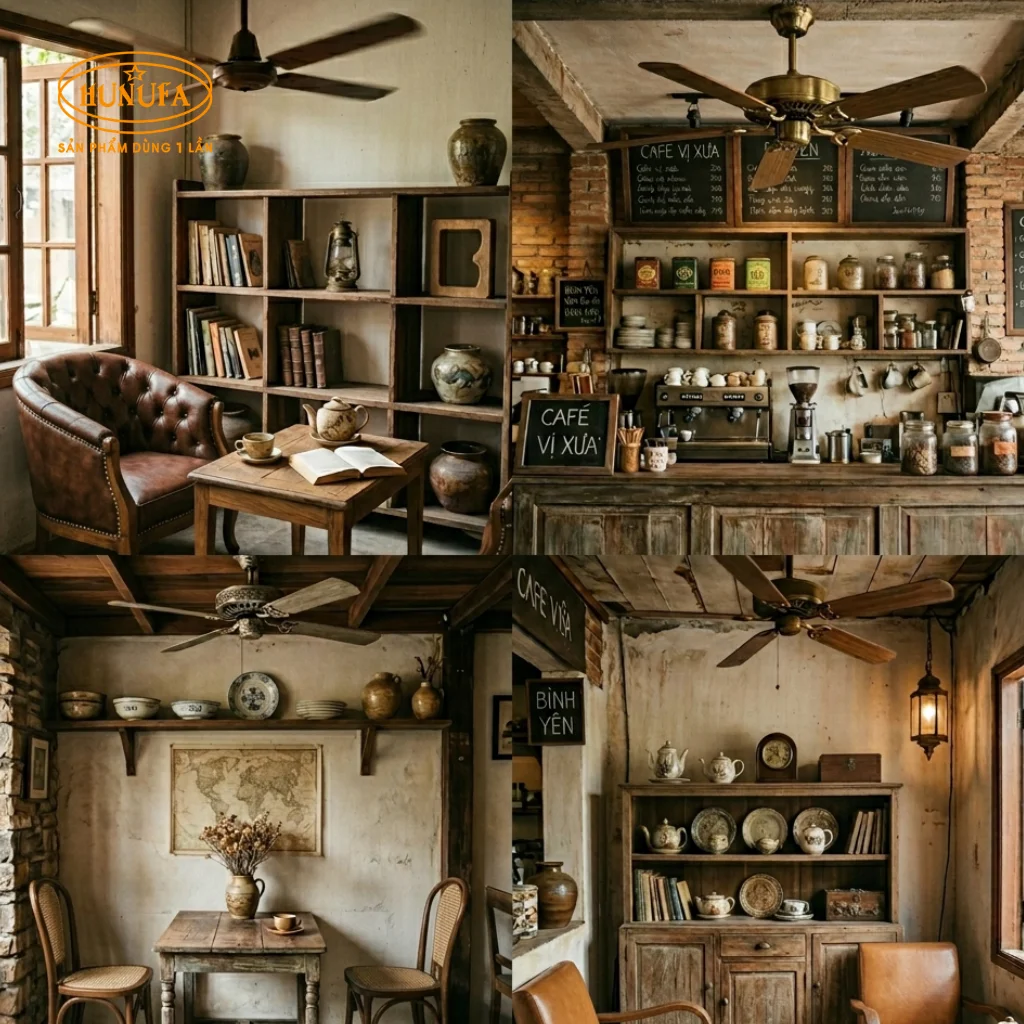 trang trí quán cafe phong cách cổ điển