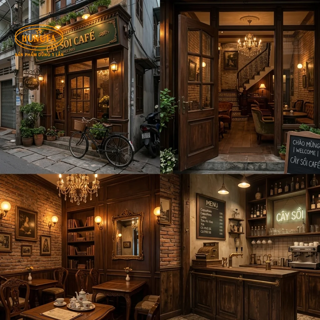 15+ Mẫu trang trí quán cafe phong cách cổ điển đẹp, sang trọng được ưa chuộng nhất