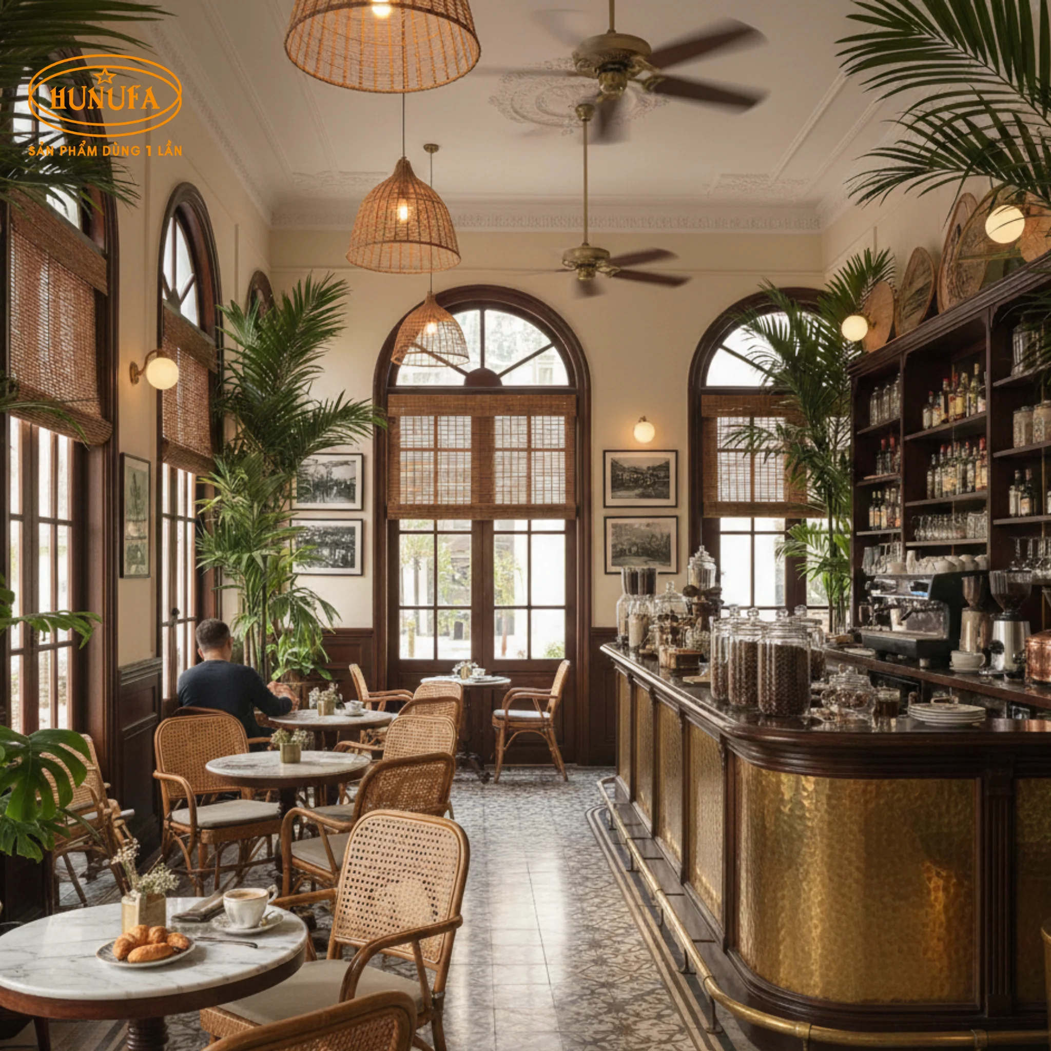 15+ Mẫu trang trí quán cafe phong cách cổ điển đẹp, sang trọng, dễ hút khách