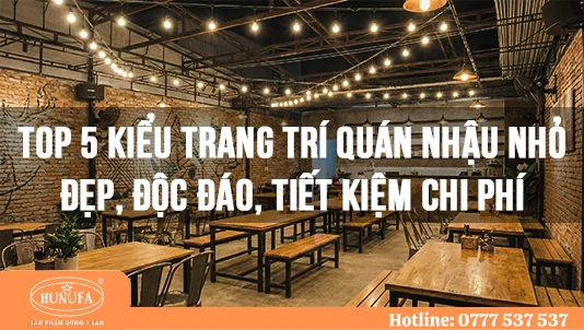 trang trí quán nhậu nhỏ
